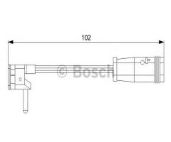 Bosch 1987473019 czujnik klock. hamulc. mercedes, mercedes-benz klasa e t-model (s211)