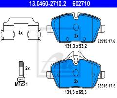 Ate 13.0460-2710 klocki hamulcowe bmw 1 e87 04-, bmw 1 (e82) coupe , mini mini (r56)