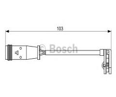 Bosch 1987473037 czujnik klock. hamulc. mercedes sprinter 06- przód