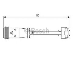 Bosch 1987473038 czujnik klock. hamulc. vw crafter 11- przód