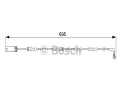 Bosch 1987473050 czujnik klock. hamulc. bmw 3 e90 05- przód, bmw 1 (f20)