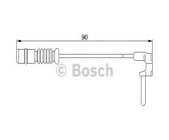 Bosch 1987474901 czujnik klock. hamulc. mercedes, mercedes-benz 190 (w201), puch g-modell (w 461)