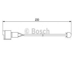Bosch 1987474910 czujnik klock. hamulc. bmw 5 e34 przód + tył, bmw 5 (e34)