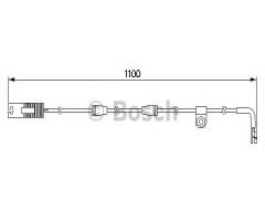 Bosch 1987474942 czujnik klock. hamulc. bmw 5 e39 kombi tył, bmw 5 (e39) touring 