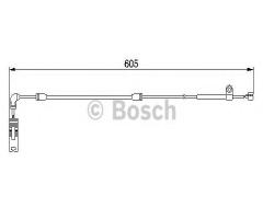 Bosch 1987474943 czujnik klock. hamulc. bmw 3 e46 98-05 przód, bmw 3 (e46)