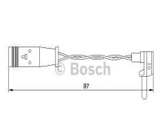 Bosch 1987474966 czujnik klock. hamulc. db c,e,s-klasa, mercedes-benz cls (c218)