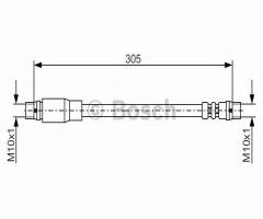 Bosch 1987476171 przewód hamulcowy giętki audi seat, audi a6 (4b2, c5), seat exeo (3r2)