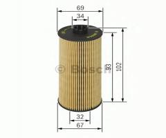 Bosch f026407010 filtr oleju bmw, alpina b6 coupe (e63), bmw 7 (e65, e66, e67)