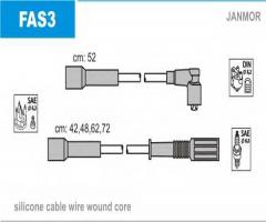 Janmor fas3 przewody wysokiego napięcia komplet fiat, autobianchi y10, fiat panda (141a_)