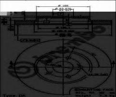 Brembo 09.8665.11 tarcza hamulc. ford mondeo 1,8-2,5  00-07, ford mondeo iii kombi (bwy)