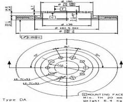 Brembo 09.9366.11 tarcza hamulc. alfa romeo 159  05- tył, alfa romeo 159 (939)