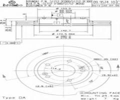 Brembo 09.9574.11 tarcza hamulc. kia sportage  04- wen., hyundai coupe (gk), kia sportage (je_, km_)