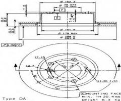 Brembo 09.9750.11 tarcza hamulc. bmw 1 e87  04- wen, bmw 1 (e81)