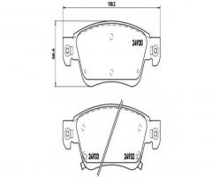 Brembo p56080 klocki hamulc. infiniti g  08- przód, infiniti ex