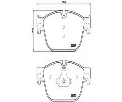 Brembo p61107 klocki hamulc. citroen c5  09- przód, citroËn c5 iii (rd_), peugeot 508