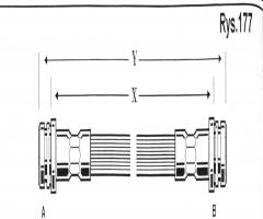Cd 1119 przewód hamulcowy giętki mazda 323  88-89 tył, chrysler voyager iii (gs), kia pride (da)