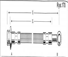 Cd 1143 przewód hamulcowy giętki *suzuki, subaru justy ii (jma, ms)