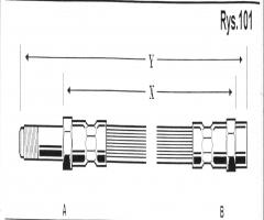 Cd 154 przewód hamulcowy giętki *vw, vw golf iii (1h1)