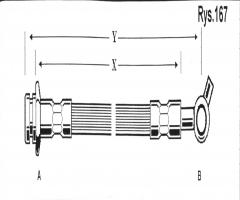 Cd 1681 przewód hamulcowy giętki *nissan, nissan vanette autobus (c22)