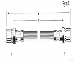 Cd 338 przewód hamulcowy giętki *opel, opel commodore c kombi (61)