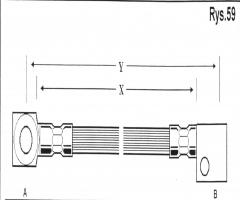 Cd 610 przewód hamulcowy giętki opel kadett e  86-91 lp