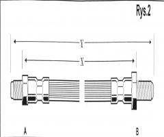 Cd 666 przewód hamulcowy giętki *ford, ford granada (gu)