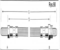 Cd 890 przewód hamulcowy giętki *ford, ford escort iii (gaa)