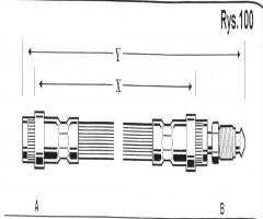 Cd 971 przewód hamulcowy giętki *peugeot, peugeot 405 i (15b)