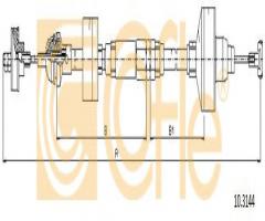 Cofle 10.3144 linka sprzęgła vw, seat arosa (6h), vw golf iii (1h1)