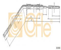 Cofle 10.416 linka hamulca ręcznego bmw 5 e28  81-87 (-abs), bmw 5 (e28)