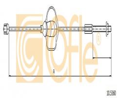 Cofle 10.5360 linka hamulca ręcznego ford focus  01-04, ford focus (daw, dbw)