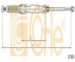 Cofle 10.7626 linka hamulca ręcznego vw touran  03-06, vw touran (1t3)