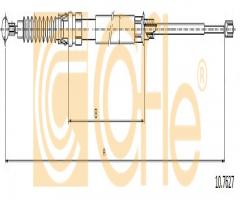 Cofle 10.7627 linka hamulca ręcznego vw touran  07-, vw touran (1t3)