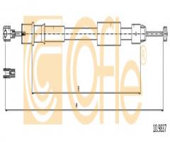 Cofle 10.9837 linka hamulca ręcznego mercedes vito  03- lewy tył