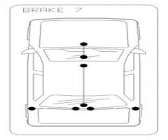 Cofle 10.987 linka hamulca ręcznego mercedes 207d-310d 77-95, mercedes-benz t1 nadwozie pełne (601)