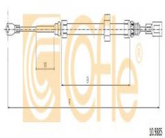 Cofle 10.9885 linka hamulca ręcznego mercedes sprinter  95-06