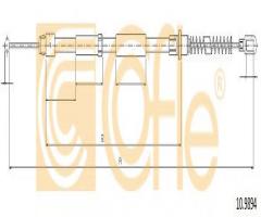 Cofle 10.9894 linka hamulca ręcznego db ,vw, mercedes-benz sprinter 5-t platforma / podwozie (906)