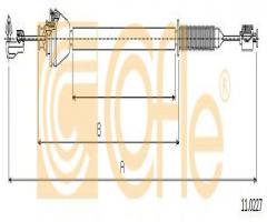 Cofle 11.0227 linka gazu renault megane  96-01 1,9dt    , renault megane i (ba0/1_)