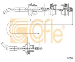 Cofle 11.2244 linka sprzęgła citroen, citroËn xantia (x1)