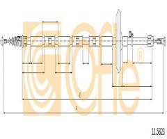 Cofle 11.5823 linka hamulca ręcznego opel insignia  08- 4x4, opel insignia