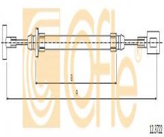 Cofle 12.3722 linka hamulca ręcznego fiat, iveco daily iii platforma / podwozie