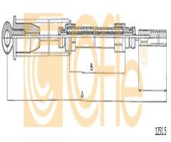 Cofle 1251.2 linka hamulca ręcznego fiat, vw garbus