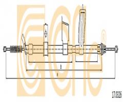Cofle 17.0326 linka hamulca ręcznego nissan qashqai  07- prawy t