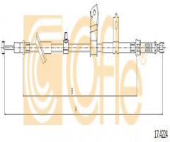 Cofle 17.4224 linka hamulca ręcznego honda, honda jazz ii (gd)