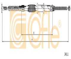 Cofle 241.1 linka hamulca ręcznego alfa romeo 145  94-96 pt, alfa romeo 145 (930)