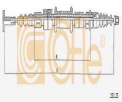 Cofle 251.25 linka hamulca ręcznego alfa romeo 145  94-01 pt, alfa romeo 155 (167), fiat tipo (160)