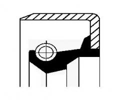 Corteco 01017009 uszczelniacz 42x55x9