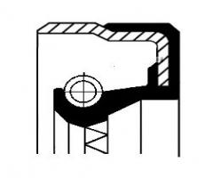 Corteco 01026543 uszczelniacz 45x62x6,5/7, audi 100 (43, c2)