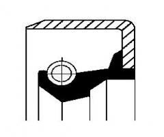 Corteco 01029687 uszczelniacz 55x72x7