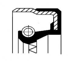 Corteco 01033874 uszczelniacz 53x73x10, audi 100 (44, 44q, c3), mercedes-benz cls (c218)